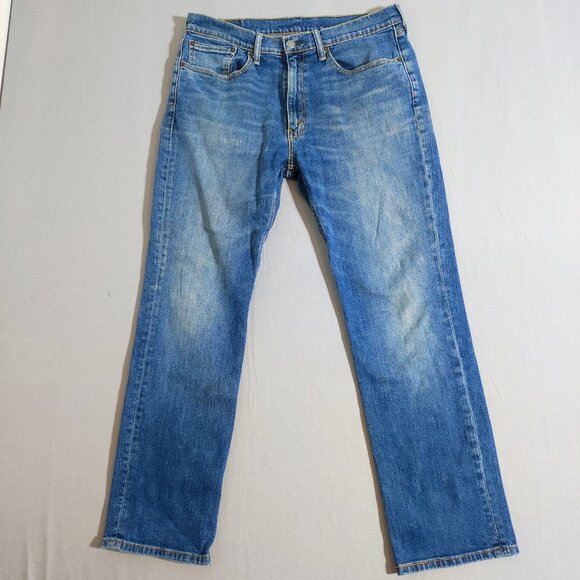 Levi's 514 jeans straight leg men's size W34/L30 medium washed denim blue colour - Picture 1 of 14